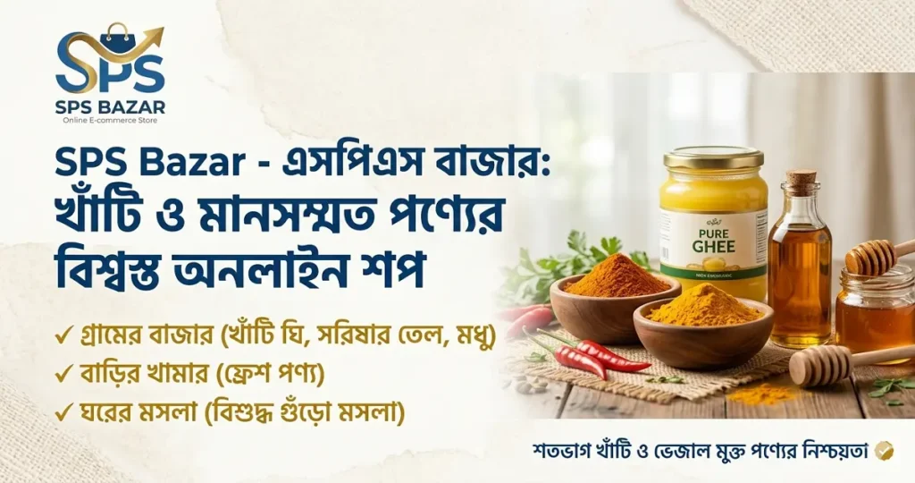 SPS Bazar - এসপিএস বাজার: গ্রামের খাঁটি ও মানসম্মত পণ্যের বিশ্বস্ত অনলাইন শপ
